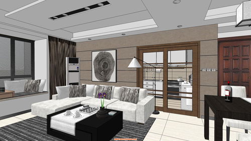 现代简欧室内设计 探索住宅别墅家装SU模型库精品区